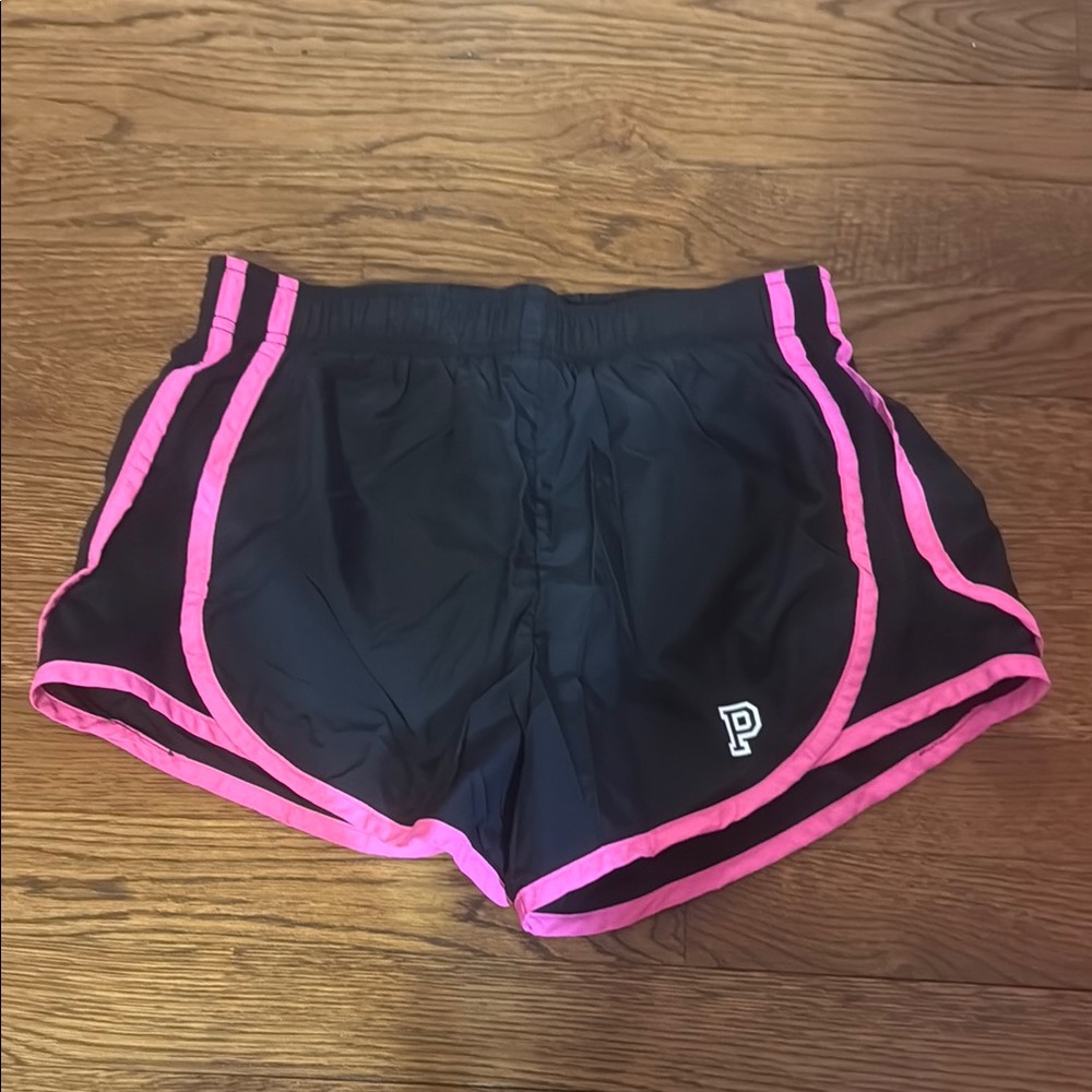 PINK Victoria’s Secret Black and Pink Women's Shorts